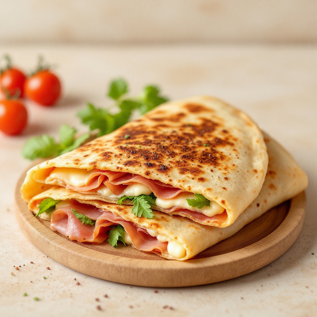 Piadina Crudo e Squacquerone