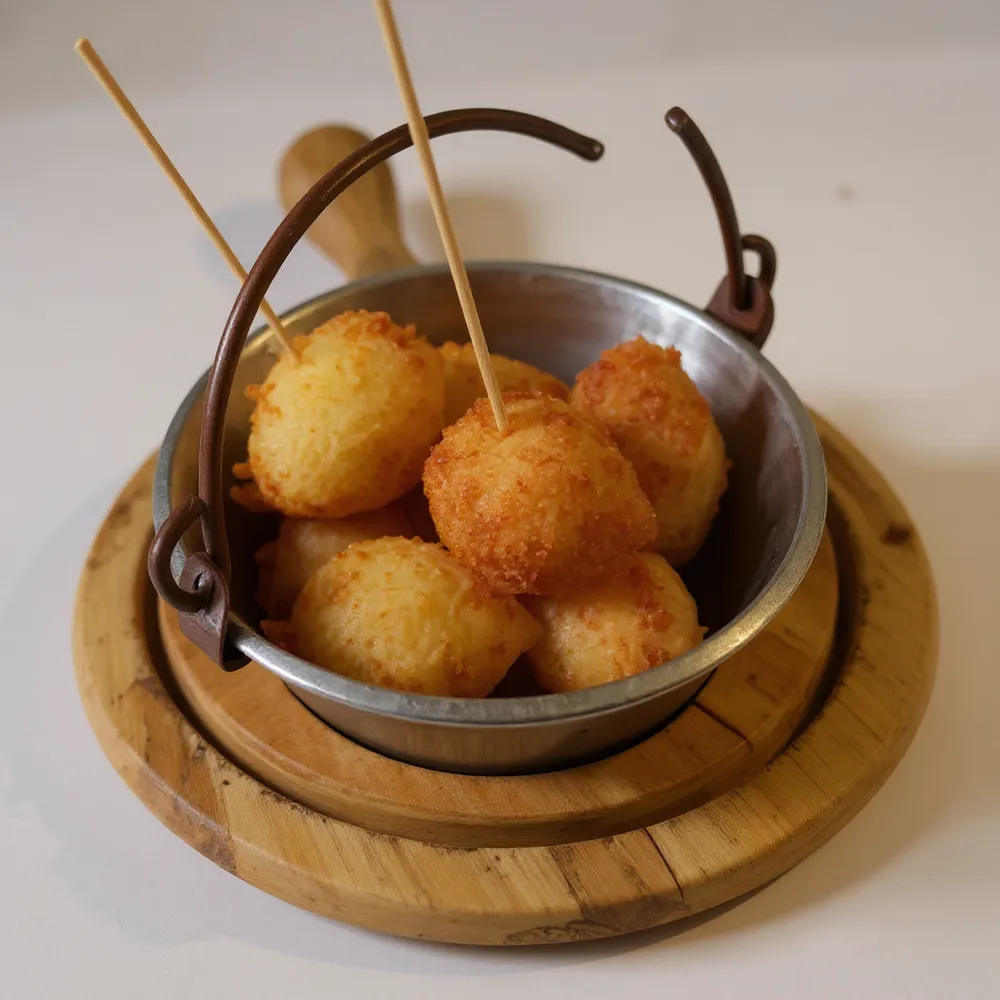 Frittelle di Bitto e Polenta